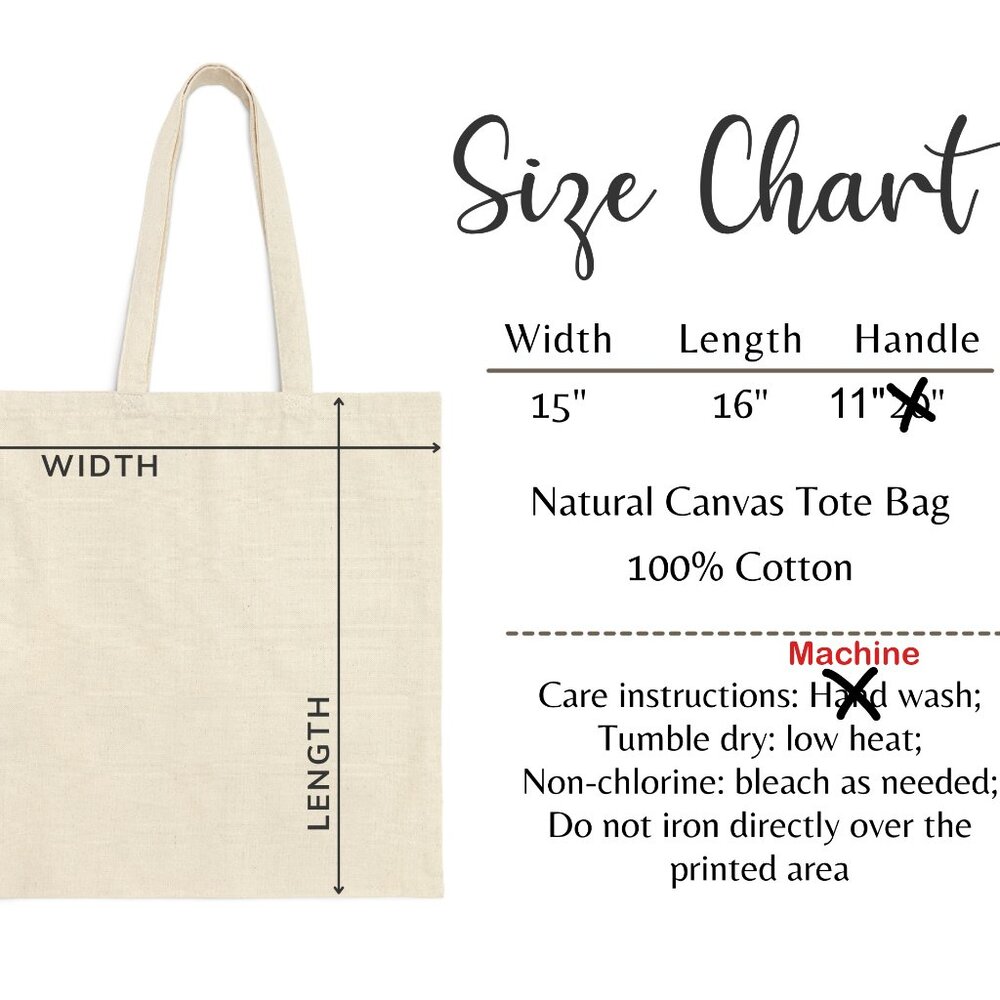 Women's Pink Ribbon Believe Nails Custom Heavy Canvas Cotton Tote Bag - Picture 3 of 4